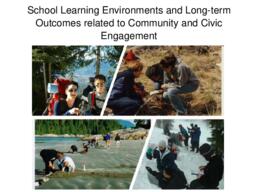 School learning environments and long-term outcomes related to community and civic engagement