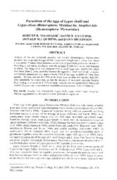 Parasitism of the eggs of Lygus shulli and Lygus elisus (Heteroptera: Miridae) by Anaphesiole (Hymenoptera: Mymaridae)