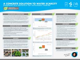 A concrete solution: Examining Olla materials for sustainable farming