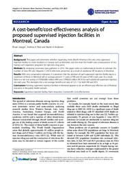 A cost-benefit/cost-effectiveness analysis of proposed supervised injection facilities in Montreal, Canada