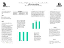 The effects of high tempo and slow tempo music on reaction time