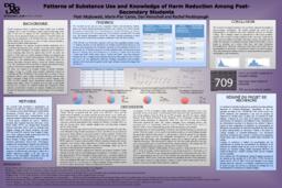 Patterns of substance use and knowledge of harm reduction among post-secondary students
