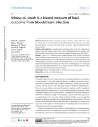 Inhospital death is a biased measure of fatal outcome from bloodstream infection