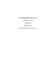 Overpolicing of Black youth in streets