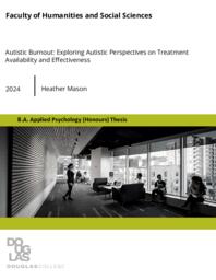Autistic burnout: Exploring autistic perspectives on treatment availability and effectiveness