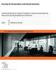 Assessing recovery capital: Changes to internal and external resources during residential treatment