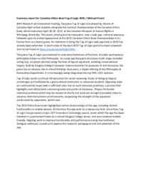 Summary report for Canadian Ethics Bowl Tug of Logic 2023