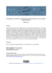 Two diasporas, one exodus: Jewish freedom and Jamaican slavery in Grace Aguilar’s sephardic histories