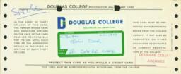 Registration and Library Card
