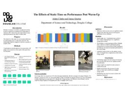 The effects of static time on performance post warm-up