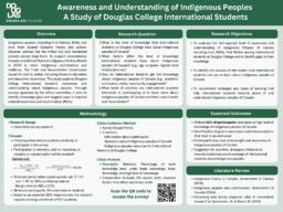 Awareness and understanding of Indigenous Peoples : A study of Douglas College international students
