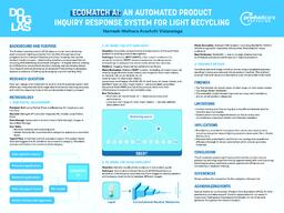 Ecomatch AI: An automated product inquiry response system for light recycling program